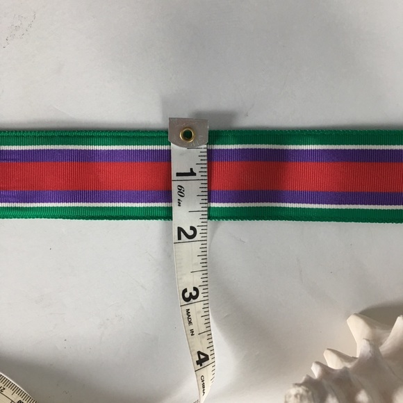 Lauren Ralph Lauren Woman’s Multicolor Stripe Belt - Picture 7 of 8